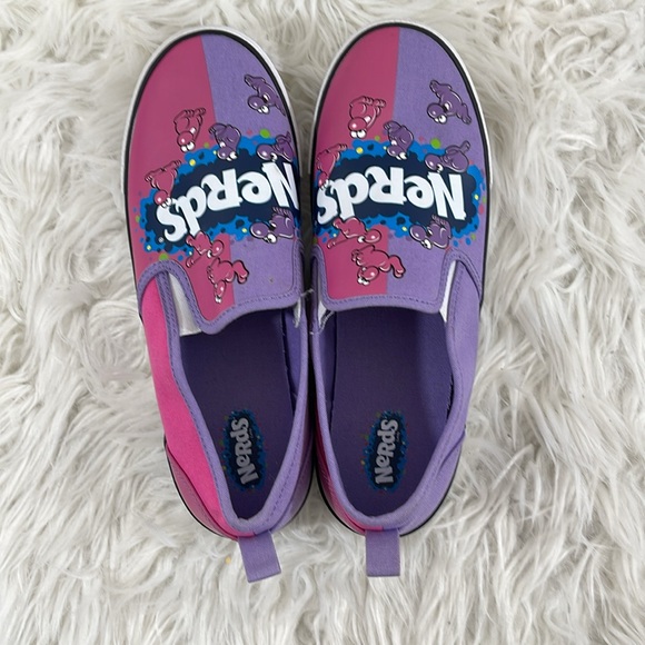 Nerds Candy Woman's Slip On Canvas Sneakers Size 8 - Picture 6 of 11